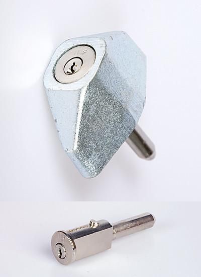 FDM 007 Round Headed Bullet Lock and Weldable Housing