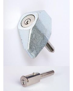 FDM 007 Round Headed Bullet Lock and Weldable Housing