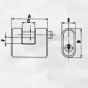 Panzer 78mm Single Lockbolt Fully Armoured Padlock with 3 keys