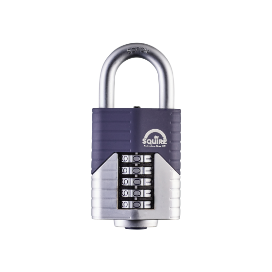 Squire Vulcan 50mm Recodable Combination Boron Shackle - VULCANCOMBI50